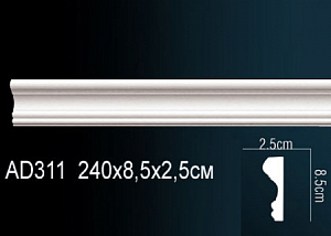 AD311 молдинг гладкий Perfect Decor