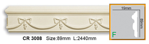 Молдинг с орнаментом CR3008 FLEXI (2,44 м)