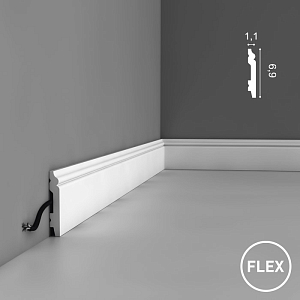 Плинтус гибкий SX165F Orac Decor
