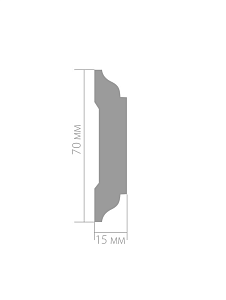 U 013 молдинг гладкий Ultrawood (2,0 м)
