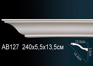 AB127 карниз гладкий Perfect Decor