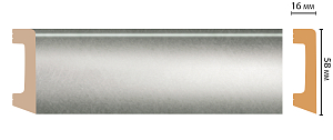 Плинтус Decomaster D234-375ДМ (58*16*2400мм)